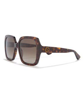 GUCCI GG0096S 006 Core Square DARK HAVANA Sunglasses